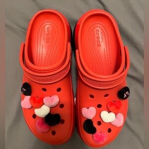 Crocs Carol G x Mega Crush Clog red crocs size 11 W Limited edition BRAND NEW
